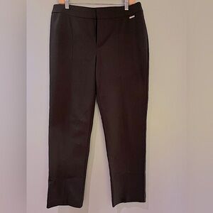 Charter Club Black Trousers with Gold Accents Size 8 in excellent condition